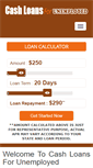 Mobile Screenshot of cashloansforunemployed.net